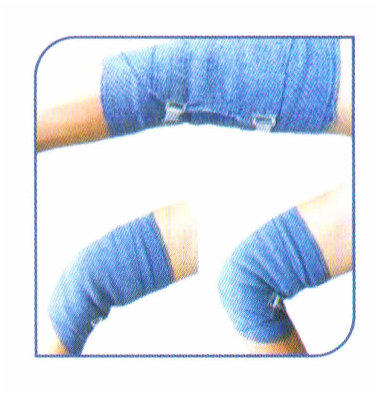 7.5cm x 3.6m Blue Elasticated Cold Bandage 7.5 سم × 3.6 متر ضمادة باردة مرنة الأزرق