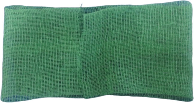 قطعة شاش قطنية خضراء