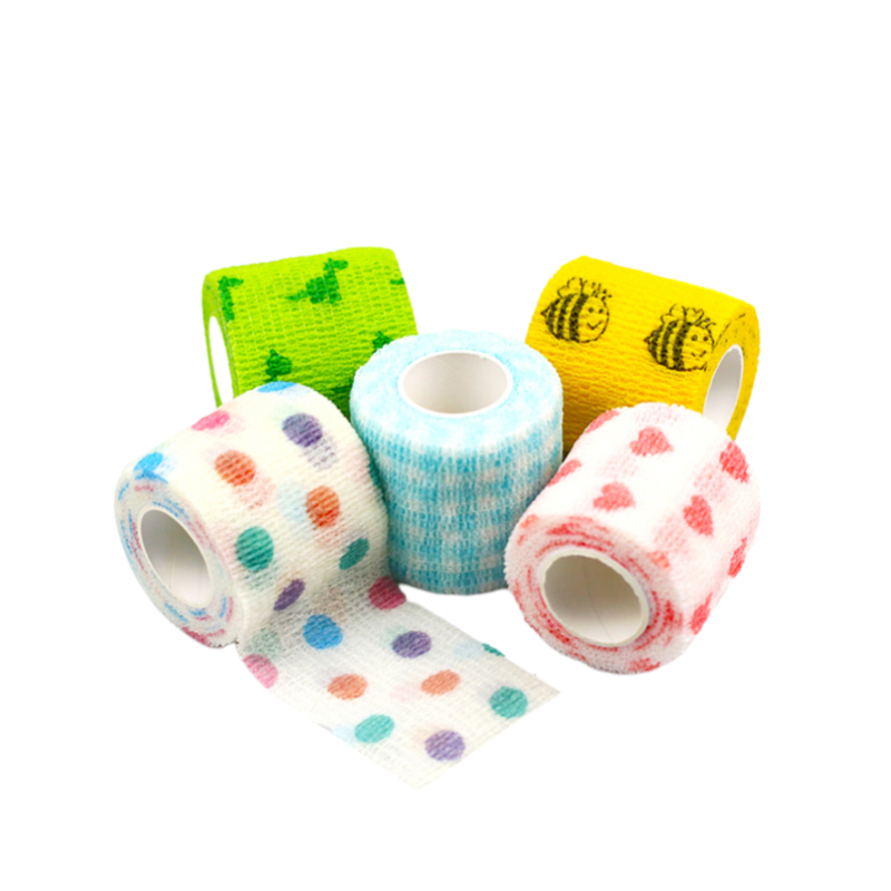 ضمادة طبية مرنة غير منسوجة ذاتية اللصق لتثبيت الكسر