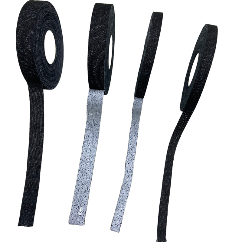 شريط رياضي صلب من القطن الأسود