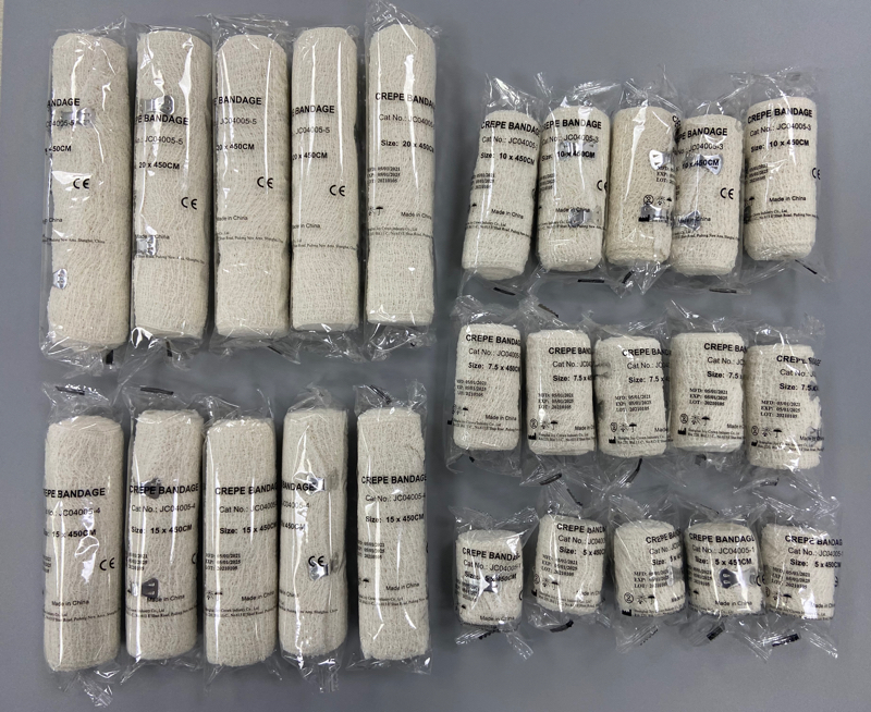 ضمادة من القطن الكريب لأغطية الجسم